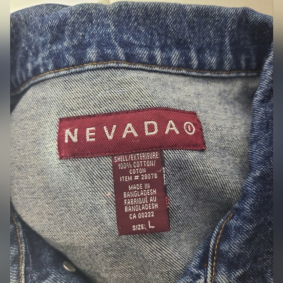 Nevada unisex denim jacket size large - Picture 3 of 4
